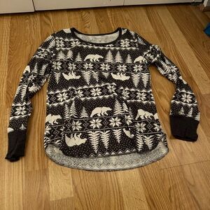 Long sleeve old navy sleep shirt size large